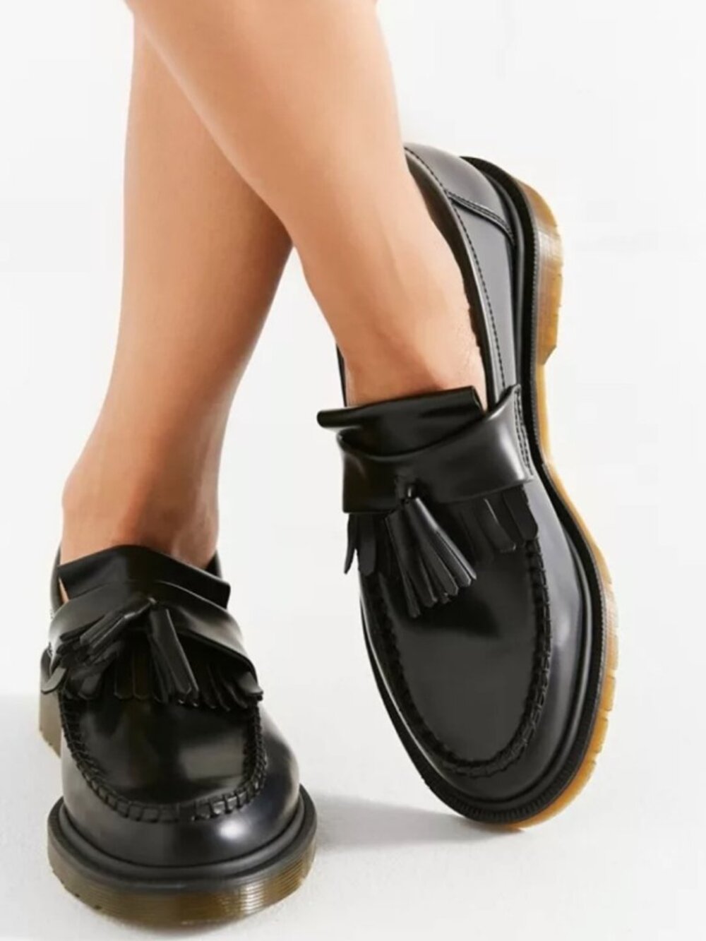 Dr. Martens Adrian Leather Tassel Loafers Black Shoes Unisex Men's 10 Women's 11